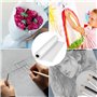 Luziyun Rouleau Papier Dessin Calque 50m x 30cm - Papier Patron Couture 26g/m² - Papier Transparent pour Croquis, Bricolage, et 