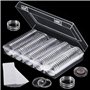 FORYNXHWIN Lot de 100 Capsules de pièces de Monnaie de 30 MM avec 5 Tailles (17/20/25/27/30MM) étui de Porte-Monnaie en Mousse d