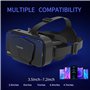 Edinber Lunettes de réalité virtuelle 3D - Montées sur la tête - Compatibles avec les smartphones Android, Windows et iOS de 3,5