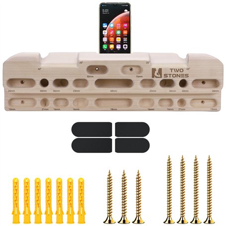 TWO STONES Planche à suspendre d'escalade avec pichets