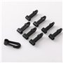Lot de 20 clips durables en plastique pour filet de football pour une application sûre et facile, taille universelle – S'adapte 