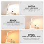 KISUFU Lampe de Bureau LED, 3 Couleurs Contrôle Tactile Portable Pliable chevet Lampe Lecture Protection des Yeux Avec Port USB