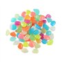 Lot de 200 pierres colorées pour aquarium - Pierres lumineuses dans le noir - Gravier de jardin - Pierres décoratives pour l'ext