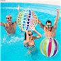 Quuylin Ballon de Plage Gonflable, 2 Pièces 40cm Rayures colorées Ballon de Plage, D'Été Ball Gonflable Piscine pour Enfants Adu
