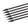 Namvo 6 pièces Sang Creux Saule flèches métal tir à l'arc Broadheads 135Grain Traditionnel Chasse en Plein air flèches tête