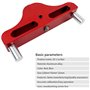 Jauge de marquage Center Finder Line Scriber Center en alliage d'aluminium pour le travail du bois Rouge 95 mm