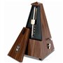 TAMUME Bois-Coloré Antique Cru Pyramide Style Renforcé plastique Metronome 40-208 BPM Tempo Minuteur Musique Intégré Avec Bell e