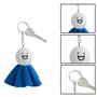 Anneau Porte Clé,Attache Porte Clé,100 Pièces Anneaux Porte Clés Avec Chaîne 27mm Split Porte Clef Anneaux Lot Métal Porte Clef
