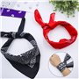 INNAL 8 Pièces Bandanas Bandanas Paisley Polyester Bandana Cowboy Bandana Unisexe pour Poignet Cou Tête 54x54CM