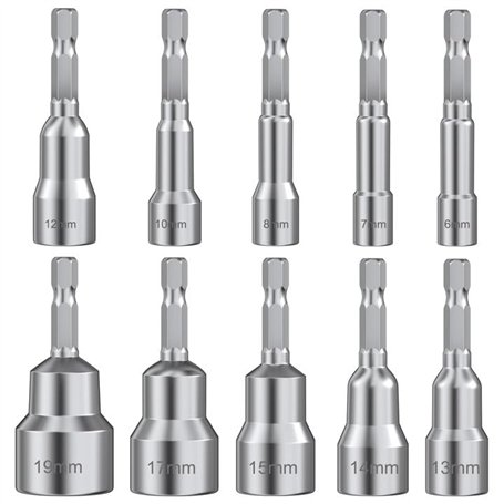 Rseuphiee 10 Pièces Douille Visseuse