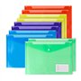 Lot de 10 Pochettes Plastique A4 avec Rabat