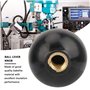 Bouton de Levier à Bille, 5pcs M10 * 35 Bille Ronde en Bakélite Levier Manuel Bâton Fileté Trou Boutons Sphériques Noir pour Mac
