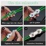 10 Pièces Duplex Clips M5 Câble Métallique Clips Inoxydable 304 Pinces Duplex pour Gréement de Câble Métallique de 5 mm