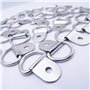 20 Pièces Anneaux d'Arrimage en D Anneau Arrimage INOX 304 Anneau Arrimage Remorque Anneau Ancrag Anneau Crochet de Montage d'ar