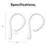 Crochets de Fixation des AirPods sur Les Oreilles,4 Paires Crochets d'écouteur en Slicone Antidérapant et Anti-Perte Accessoire