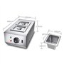 Fayelong Bain-marie pour chocolat chaudière électrique pour faire fondre le chocolat machine à chocolat en acier inoxydable 2 ré