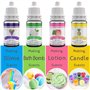 Huile Parfum Savon - 12 Fragrance pour Savon, Parfums Liquide pour la Fabrication Bombes de Bain, Bricolage -de Qualité Alimenta