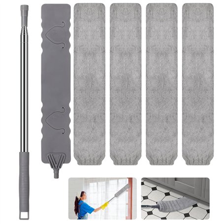 Wantli Plumeau Telescopique Livré Avec 4 Chiffons De Nettoyage Remplaçables