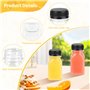 MXTIMWAN 12 Pièces Bouteilles de Jus en Plastique, Bouteilles Vides Réutilisables 120 ml, Mini Bouteilles de Shot Bouteilles ave