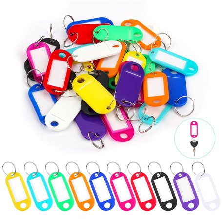 30 Porte Porte-Clés en Plastique