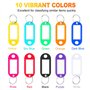 Étiquettes avec Porte Clé Porte Etiquette Clef Clés à Étiquette en