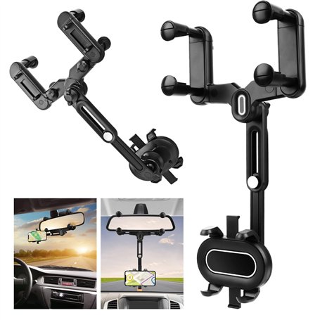 UKOFEW Support Téléphone Voiture,Rotation 360° Fixe Voiture Telephone Un Bouton de Libération,pour Voiture pour téléphone Portab