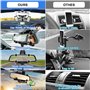 UKOFEW Support Téléphone Voiture,Rotation 360° Fixe Voiture Telephone Un Bouton de Libération,pour Voiture pour téléphone Portab