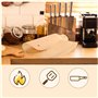 200 Papier Sulfurisé Air Fryer,Antiadhésive Sans Huile Papier Parchemin Accessoires,Perforé Papier Cuisson Air Fryer,pour Friteu