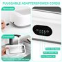 Nettoyeur Ultrasons 640ML, 49KHz Ultrasonic Low Noise Cleaner, avec 3 Minuteries Numériques, pour Bijoux, Dentier, Montres, Lune
