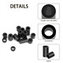 360 Pièces Rondelles d'Espacement Rondes, Nylon Entretoise Plastique Noire Sans Filetage, Entretoises Rondes en Nylon, pour Vis
