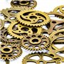 Steampunk Lot de 22 grandes roues dentées Bronze Gothique Charm