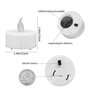Lot de 100 bougies chauffe-plat LED vacillantes - Fausses bougies électriques avec lumières sans flamme - Bougies LED à piles -