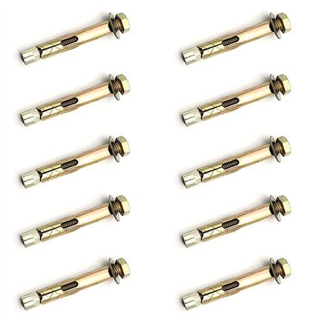 10 Pièces 60 mm Boulons D'expansion pour Décoration de Maison Vis D'expansion pour Construction Murale Crochet de Plafond Suspen