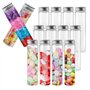 Aililong Lot de 14 tubes à essai en plastique de 80 ml avec bouchon à vis – Tubes à essai transparents pour bonbons