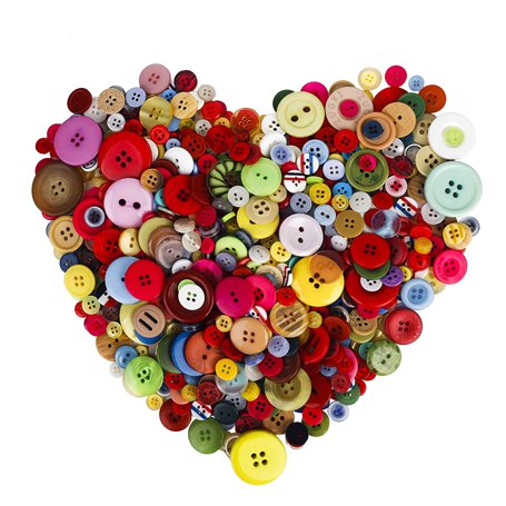 Boutons Colorés Artisanat Bouton Rond pour Enfants à la main Décoratif Peinture Couture et Activités Manuelles Bricolage 700PCS