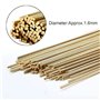 XNJIHWA 20 Pièces Baguettes Soudage Laiton Ronde Tige de soudage 1.6mm * 240mm Electrode Soudure Barre pour Soudure et Brasage d