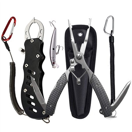 DY.2ten Pince à lèvres et pince de pêche – Outil multifonction en acier inoxydable pour retirer les hameçons