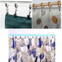 HUAZIZ 100 Pièces Pinces à Rideaux en Métal,Crochets Anneaux à Pince pour Draperie,Pince Rideau Douche,pour Rideaux,Rideau de Do