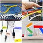 720 Pièces Autocollant Étiquette de Câble, Basicon Étiquette de Cables Auto-adhésif Autocollant Identification Câble Auto-adhési