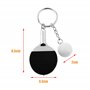 7pcs Mini porte-clés de tennis de table porte-clés mini ping-pong avec raquette de tennis de table Anneau Pendentif Keychain Tro
