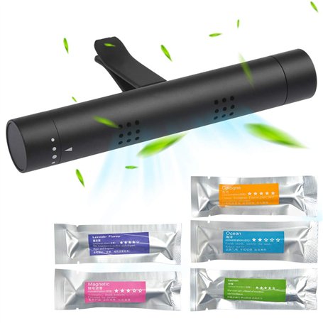 BUYGOO Désodorisant pour Voiture 5 bâtons d'arôme Solide avec purificateur d'air de Parfum Naturel à Odeur différente pour Autom