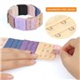 TIMESETL 40 Piezas Extensores de Sujetador Tirantes y Alargador del Sujetador Muticolor Antideslizantes Accesorios para Sujetado