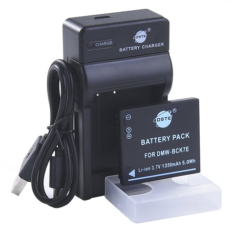 DSTE DMW-BCK7 Li-ion Batterie et chargeur USB costume pour Panasonic DMC-FH2 DMC-FH4 DMC-FH5 DMC-FH6 DMC-FH7 DMC-FH8 DMC-FH25 DM
