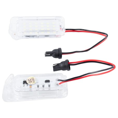 Merautop SJ Lot de 2 lampes LED de rechange pour plaque d'immatriculation F0.r-d Fiesta Galaxy MKIII C-MAX Focus Jaguar XF Range