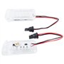 Merautop SJ Lot de 2 lampes LED de rechange pour plaque d'immatriculation F0.r-d Fiesta Galaxy MKIII C-MAX Focus Jaguar XF Range