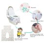 XLKJ Protege WC Jetable, 20 Pièces Protections de Siège de Toilettes pour Enfants ou Toilettes Publiques