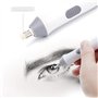 Xrten Kit de Gomme électrique avec 22 Recharges, Gomme à Crayon en Caoutchouc Portable pour Le Dessin, la Peinture