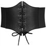 AISOO Corset élastique large pour femme et fille Ceinture pour Femme à Lacets Attachée Vintage en Cuir PU Corset Cadeaux pour Ce