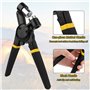 talifoca Kit d'œillets de 3/8" - Outil manuel pour poinçonnage de trous - Presse à œillets - Avec 300 œillets de 10 mm - Pour to