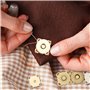 24 Sets Bouton Pression Aimanté 14mm et 18mm Fermoir Magnetique pour Sac 2 Tailles Bouton Aimanté Couture Pression Aimanté coutu